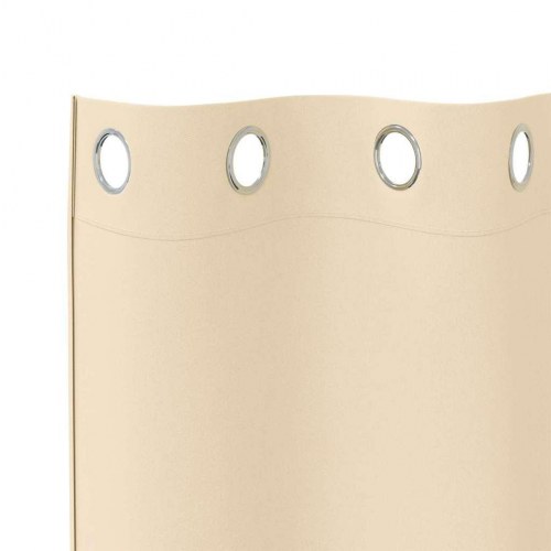 Gardiner med gardiner 2 stk Creme 245 x 140 cm Polyester