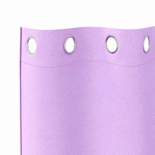 Gardiner med gardiner 2 stk Lilla 245 x 140 cm Polyester
