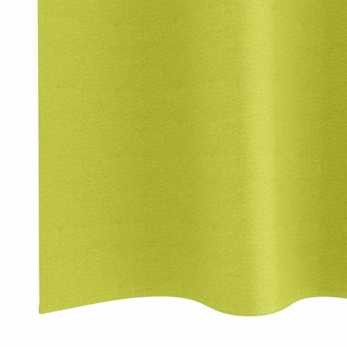 Gardiner med gardiner 2 stk Æblegrøn 245 x 140 cm Polyester