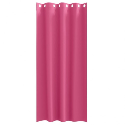Gardiner med gardiner 2 stk Lyserød 225 x 140 cm Polyester