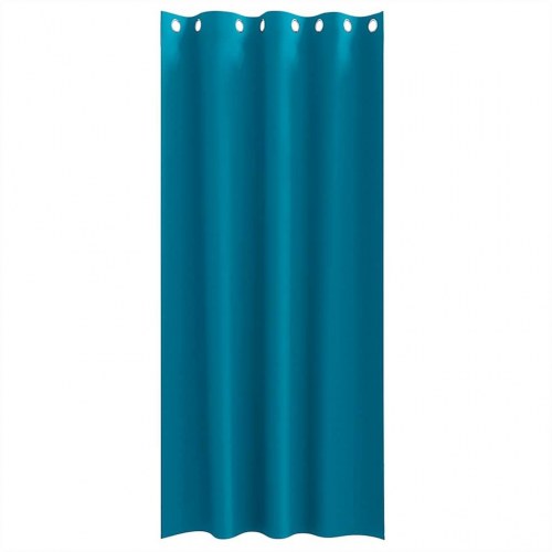 Gardiner med gardiner 2 stk Turkis 245 x 140 cm Polyester
