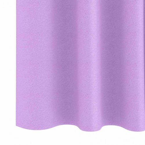 Gardiner med gardiner 2 stk Lilla 140 x 140 cm Polyester