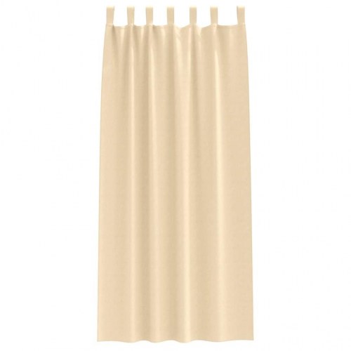 Gardiner med gardiner 2 stk Creme 260 x 140 cm Polyester