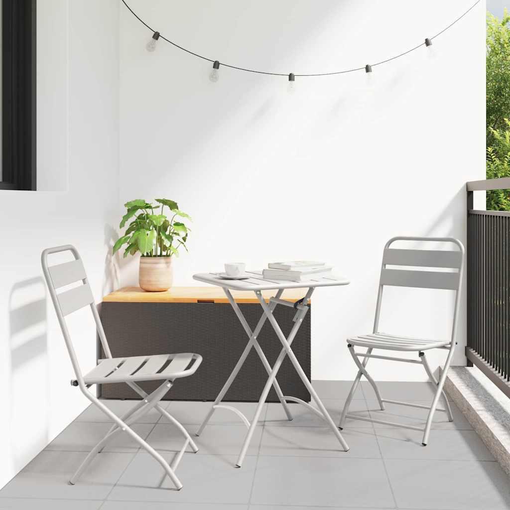 Bistrosæt 3 pcs Beige Stål