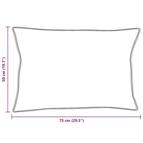 Hovedpude Hvid 50 x 75 cm 130gsm 100% bomuld