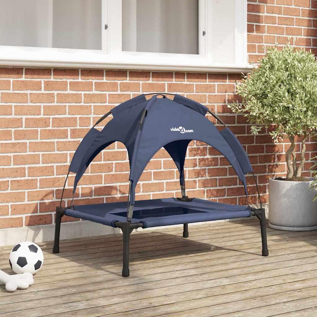 Hundeseng Marineblå m Stål