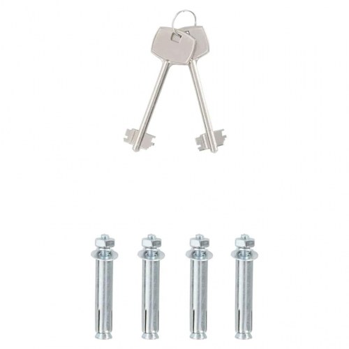 Sikker Kasse med Nøglelås Mørkegrå 25x35x25 cm Stål