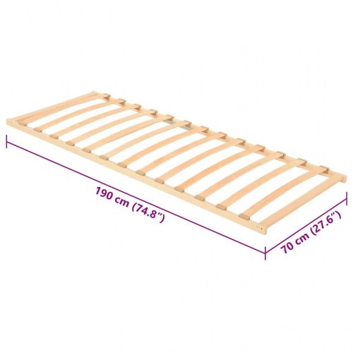 Rammebase med 13 lameller 70x190 cm