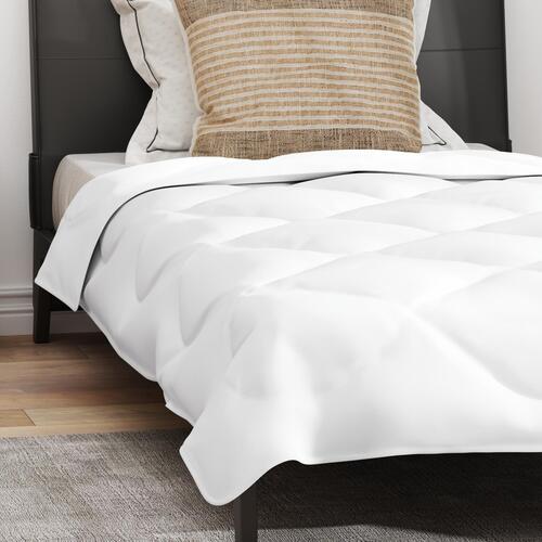 Dyne med Pude med pude 2 stk Hvid Microfiber