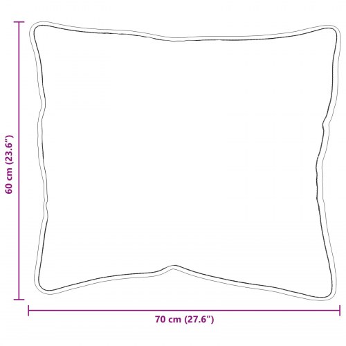 Dyne med Pude med pude 2 stk Hvid Microfiber
