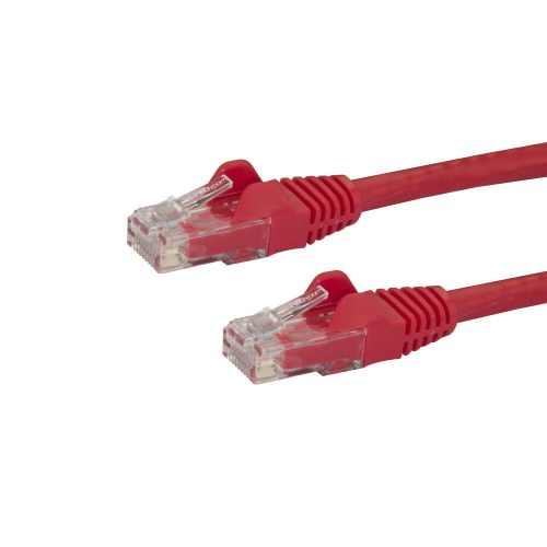 Netværkskabel Cat6 Startech - UTP, RJ45, 0,5 m, rød