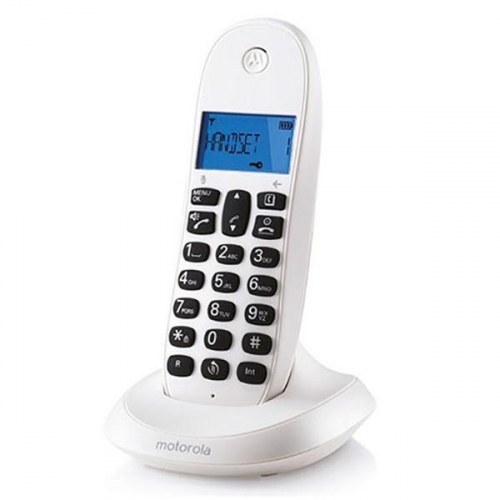 Trådløs telefon Motorola C1001 - Hvid