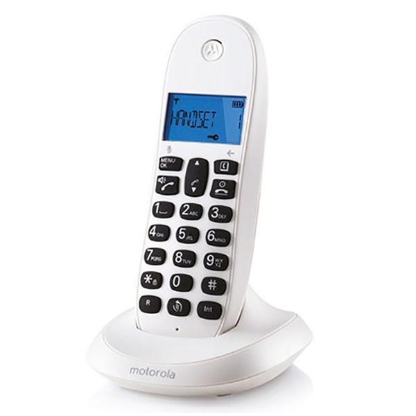 Trådløs telefon Motorola C1001 - Hvid