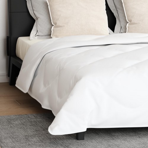 Helårs dyne- og pudepakke i hvid microfiber - 260 × 220 cm, 3 dele