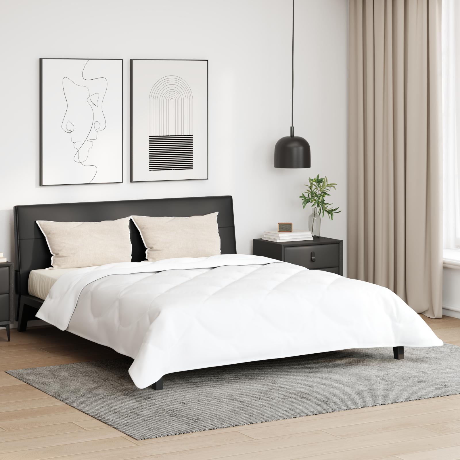Vinter dyne med pude 3 stk Hvid Microfiber