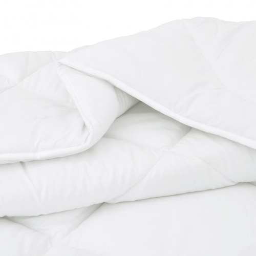 Vinterdyne med 2 puder - hvid microfiber 240 × 200 cm