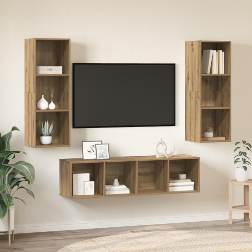 TV-møbelsæt 3 stk. - Artisan egetræ