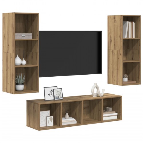 TV-møbelsæt 3 stk. - Artisan egetræ