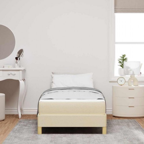 Kontinentalseng med madras creme 90 x 190 cm