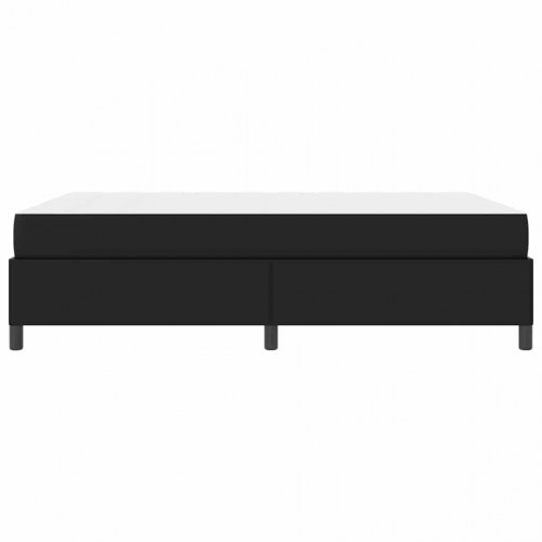 Sengestel med madras - sort stof 140 x 200 cm