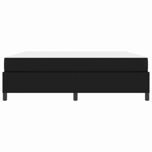 Sengestel med madras - sort stof 180 x 200 cm