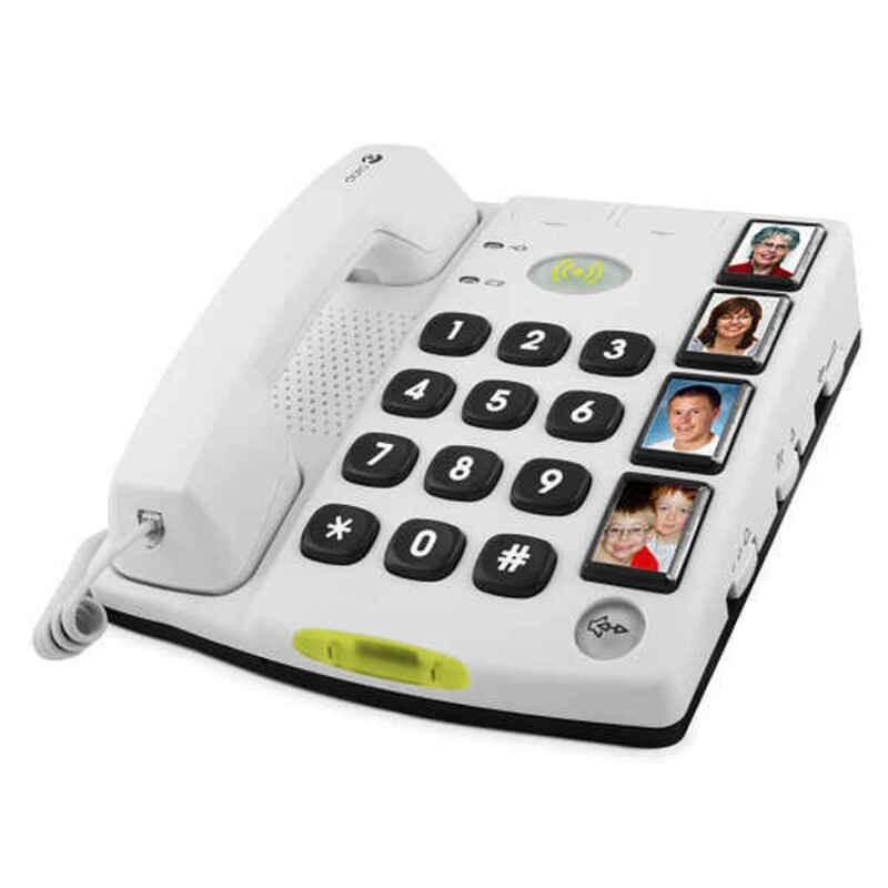 Fastnettelefon til ældre Doro Care SecurePlus Hvid