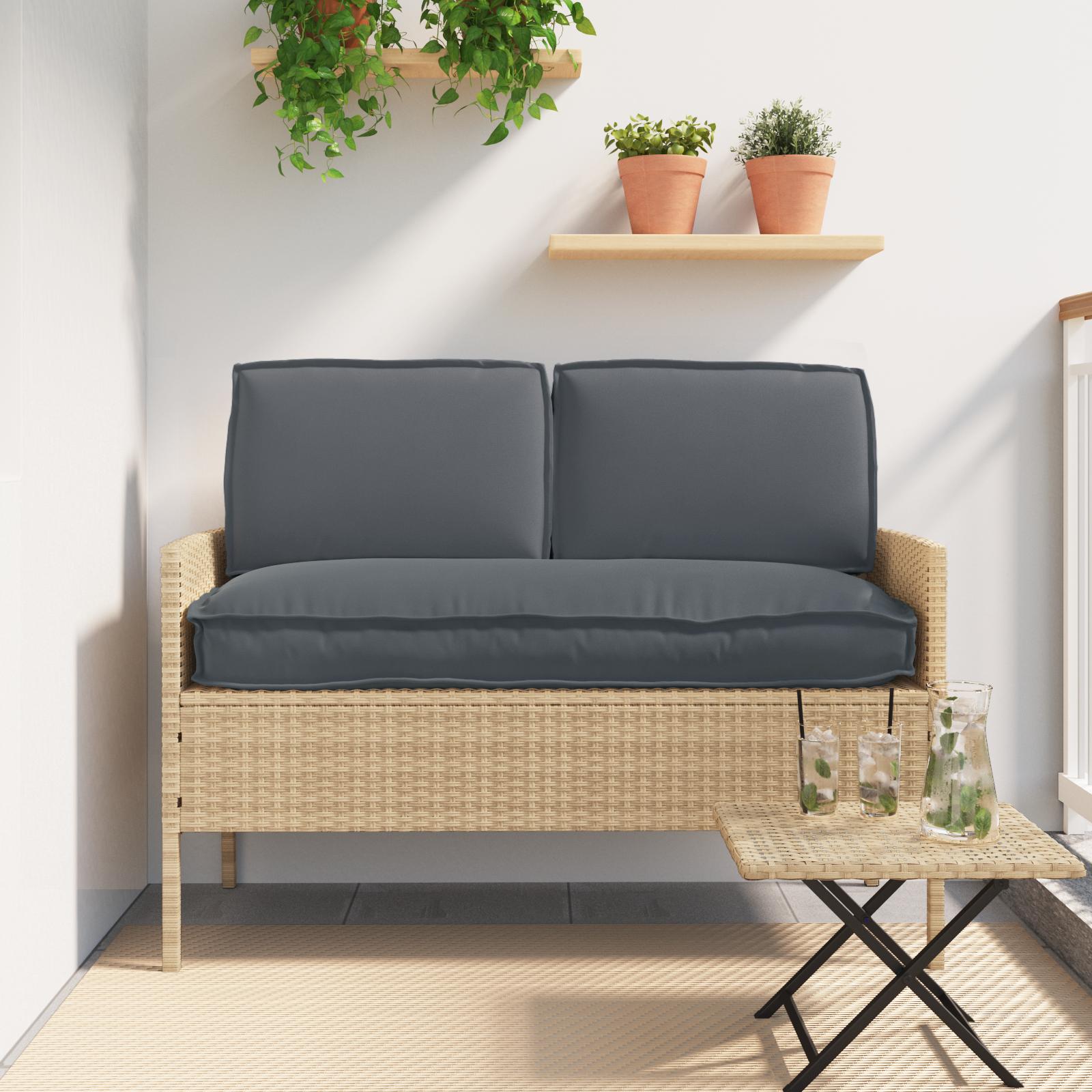 Palle Pudesæt 3 stk Antracit 120 x 60 x 12 cm Oxford stof