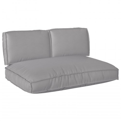 Palle Pudesæt med pude 3 stk Grå 120 x 80 x 12 cm Oxford stof