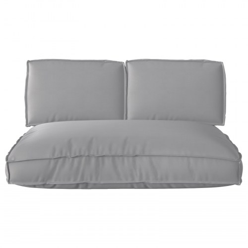 Palle Pudesæt med pude 3 stk Grå 120 x 80 x 12 cm Oxford stof