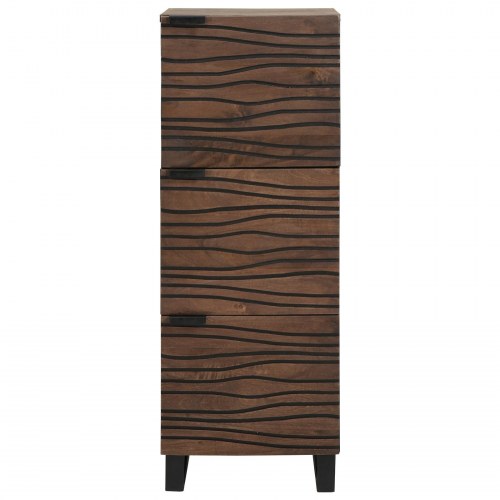 Highboard Brun 40 x 33 x 110 cm Massivt mangotræ