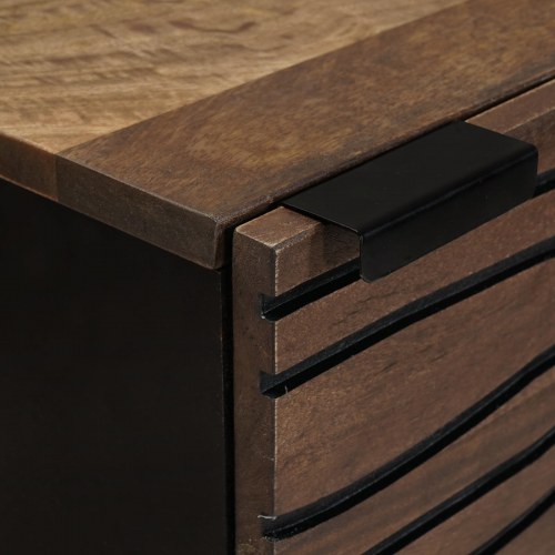 Highboard Brun 40 x 33 x 110 cm Massivt mangotræ