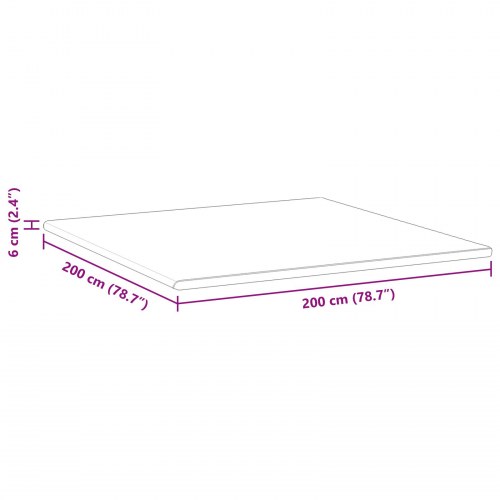 Topmadras hvid og grøn 200 x 200 cm i jacquardstof