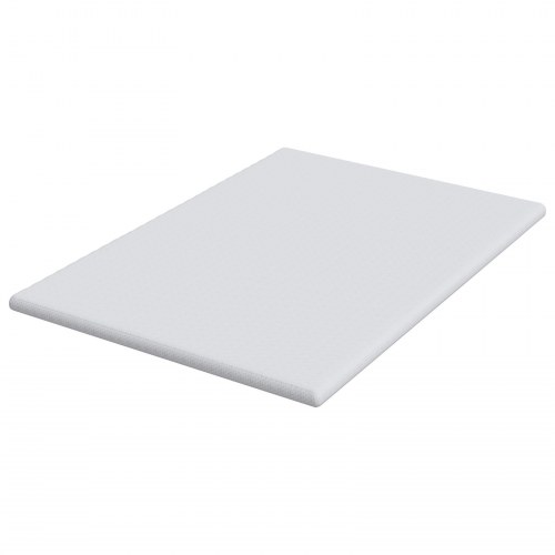 Topmadras i jacquardstof 140 x 190 cm - hvid