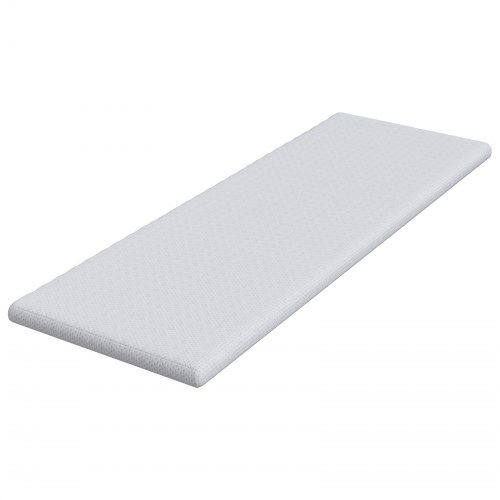 Topmadras hvid 70 x 200 cm i jacquardstof
