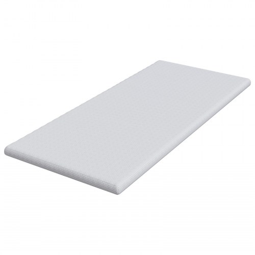 Topmadras hvid 90 x 200 cm i jacquardstof