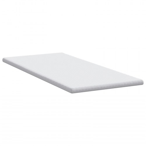Topmadras i jacquardstof 120 x 200 cm - hvid