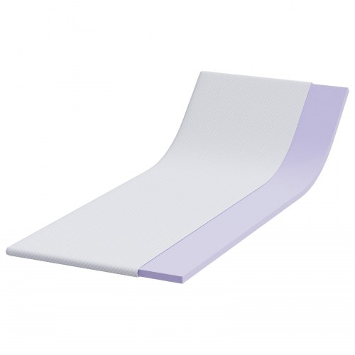 Topmadras i memoryskum 80 x 200 cm - hvid
