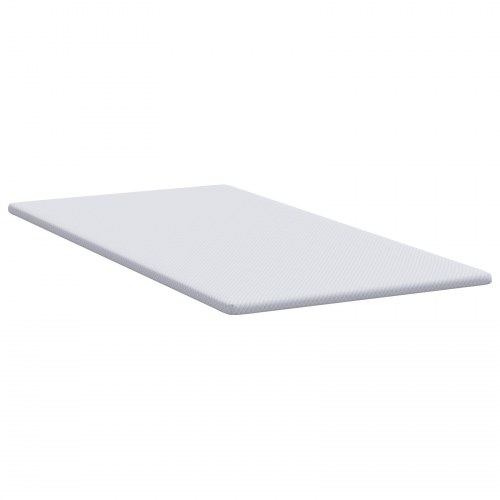 Topmadras i memoryskum 90 x 190 cm - hvid