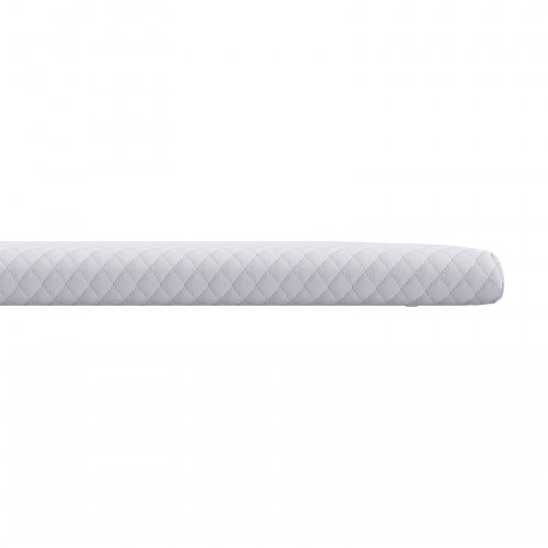 Topmadras i memoryskum 90 x 200 cm - 3,5 cm, blød, hvid