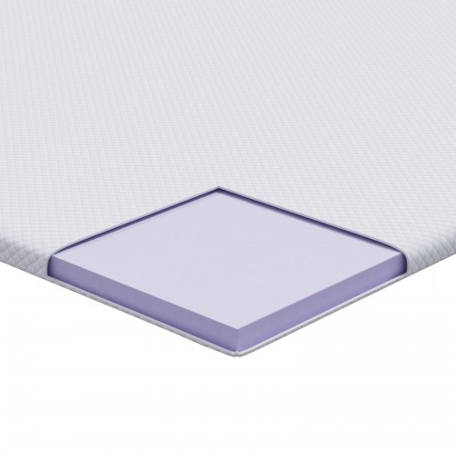 Topmadras i memoryskum 100 x 200 cm - hvid