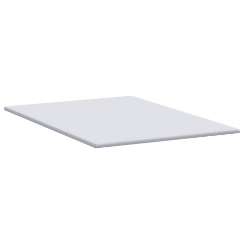 Topmadras i memoryskum med lavendel 160 x 200 cm - hvid