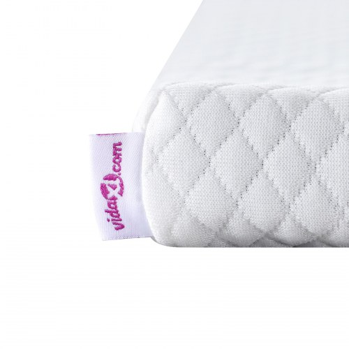 Topmadras i memoryskum 180 x 200 cm - hvid