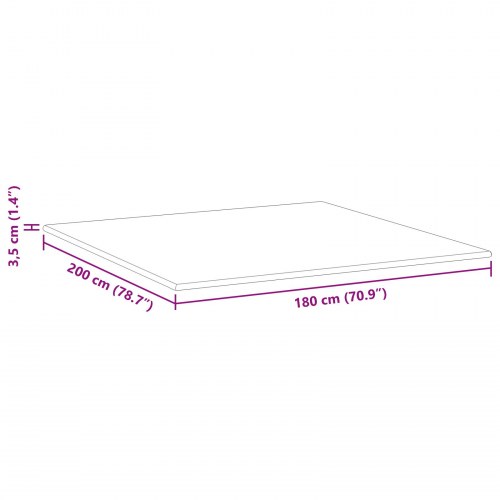 Topmadras i memoryskum 180 x 200 cm - hvid