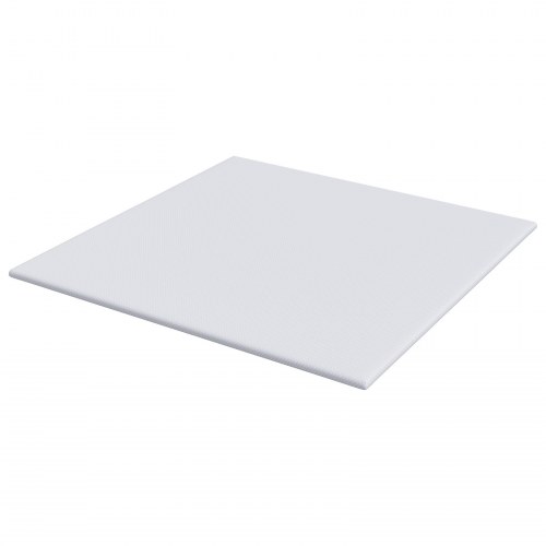 Topmadras i memoryskum 200 x 200 cm - hvid