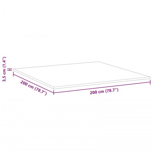 Topmadras i memoryskum 200 x 200 cm - hvid