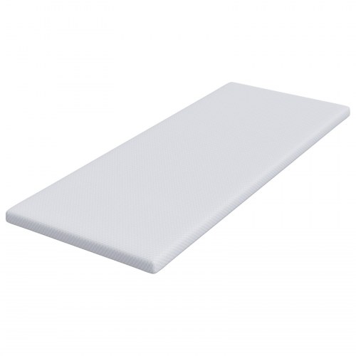 Topmadras i memoryskum 80 x 200 cm - hvid
