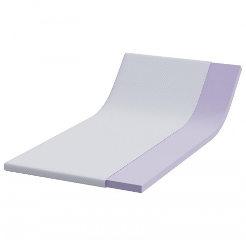 Topmadras i memoryskum 90 x 190 cm - hvid