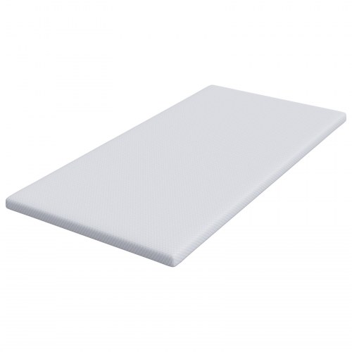 Topmadras i memoryskum 90 x 190 cm - hvid