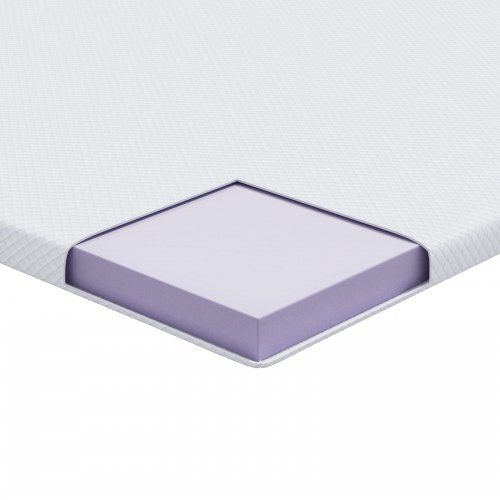 Topmadras i memoryskum 100 x 200 cm - hvid