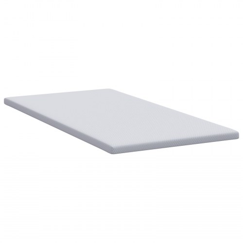 Topmadras i memoryskum 120 x 200 cm - hvid